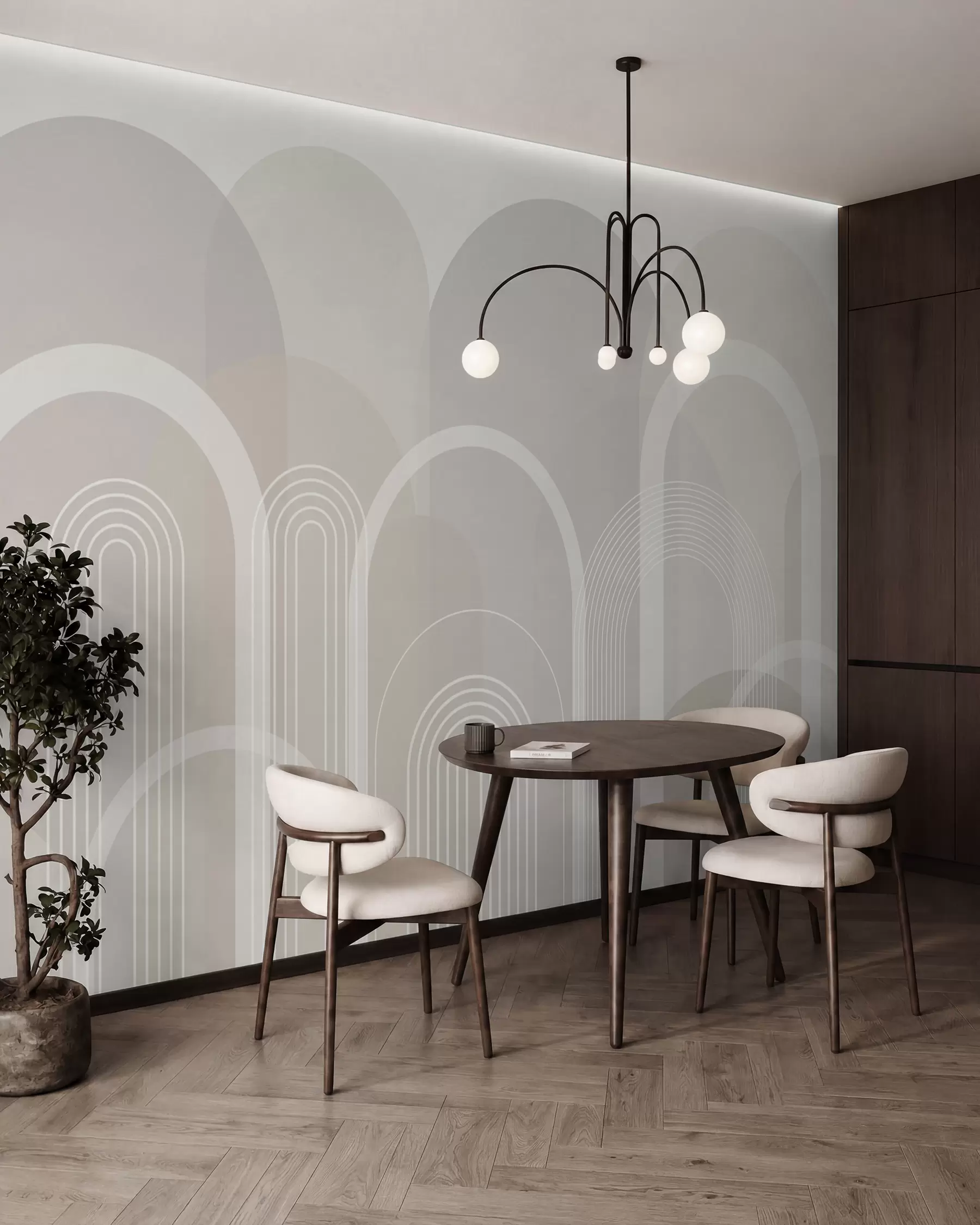 zidne murale Boho geometrijski lukovi w02935v1