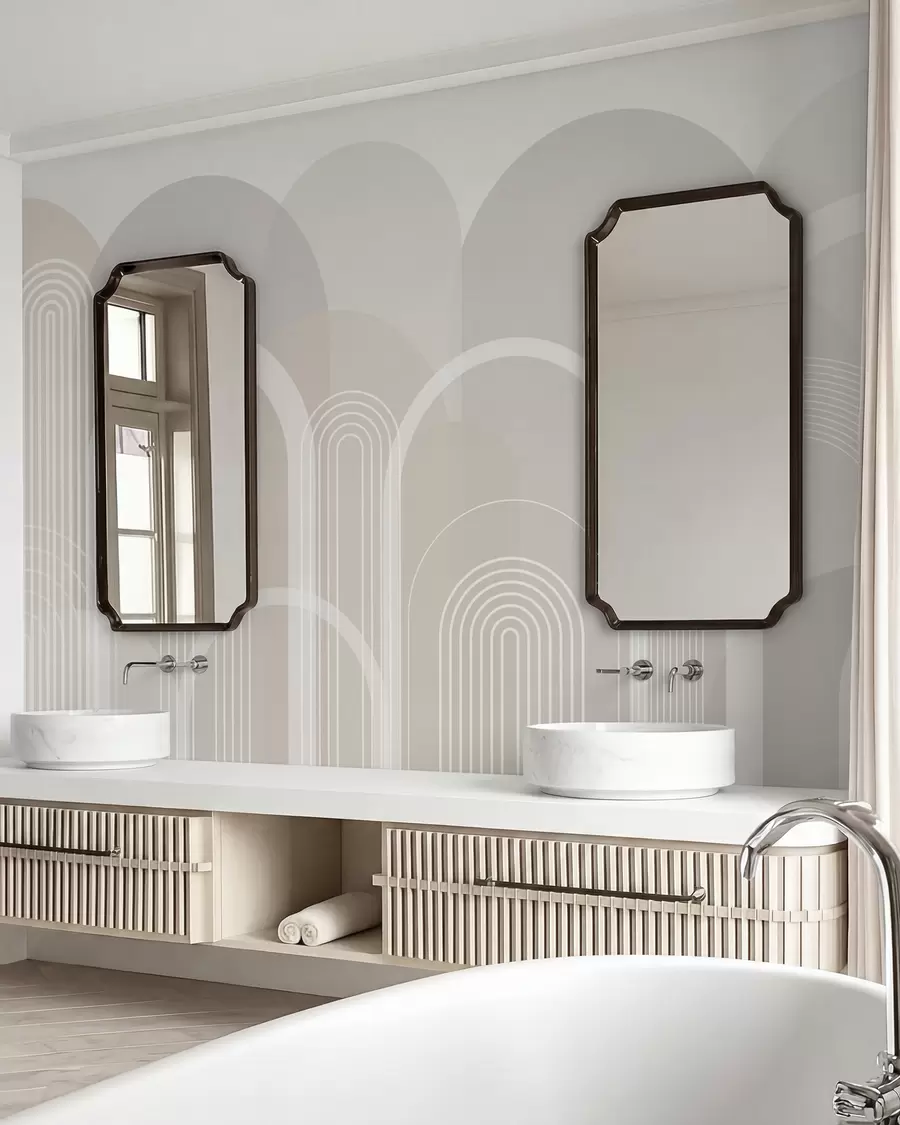 zidne murale Boho geometrijski lukovi w02935v1
