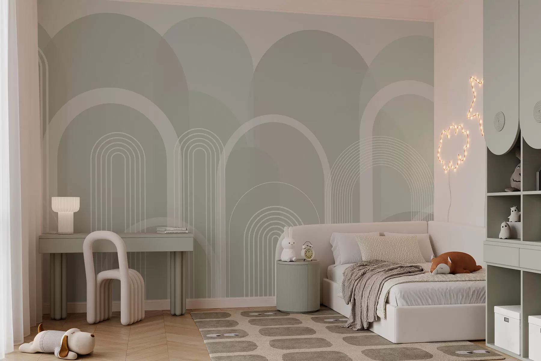 zidne murale Boho geometrijski lukovi w02935v3