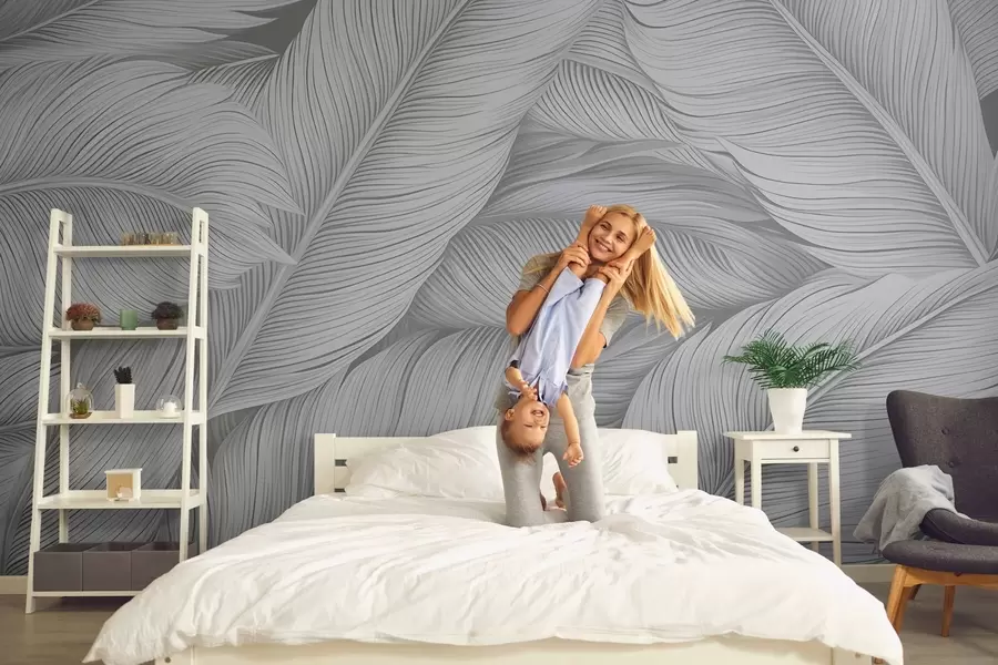 zidne murale Veliko oslikano perje w02973