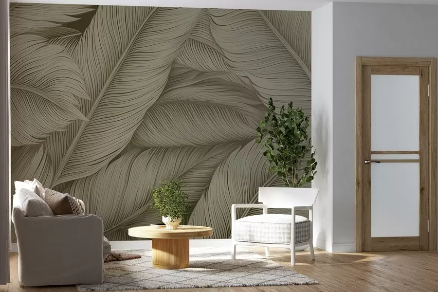 zidne murale Veliko oslikano perje w02973v2