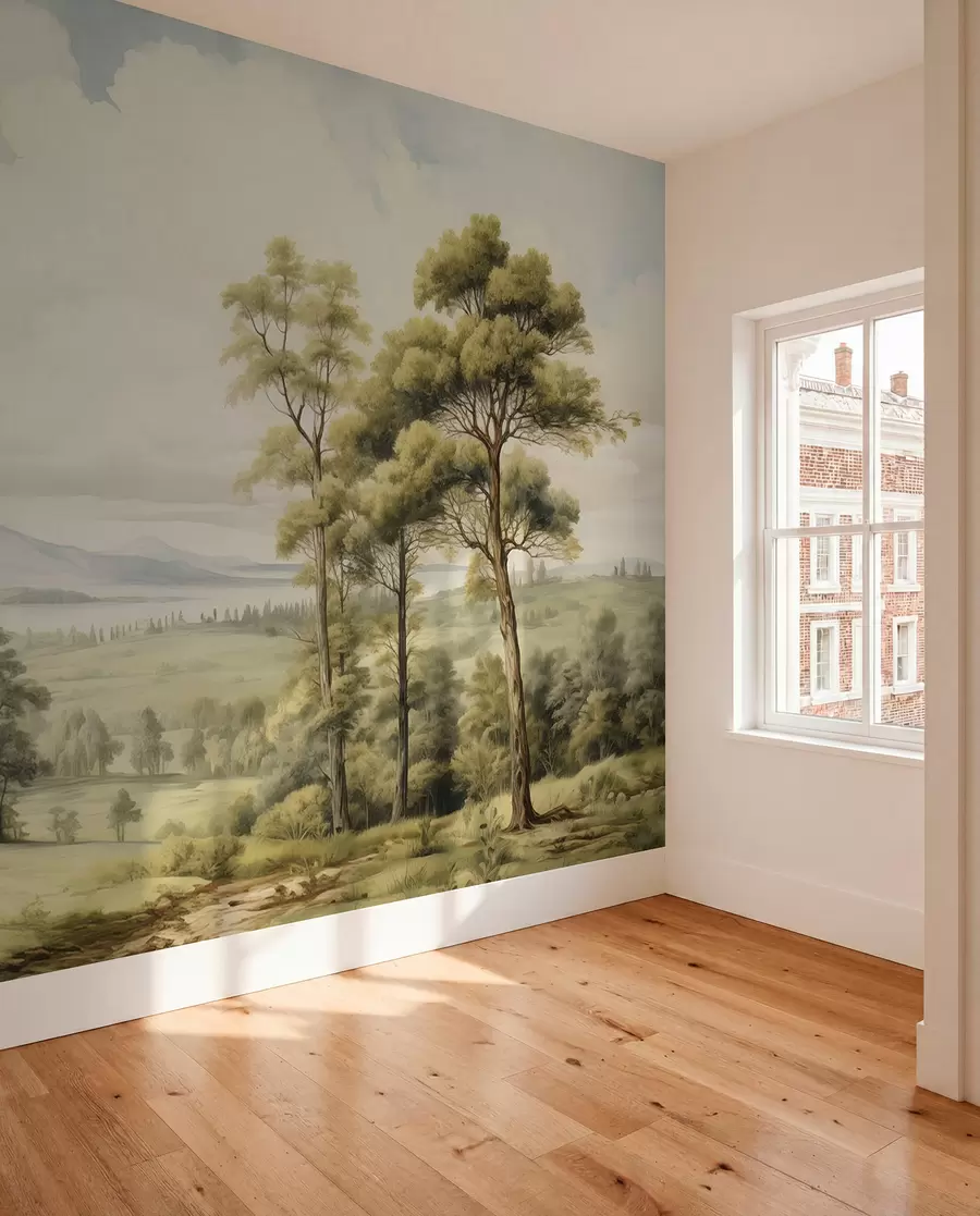 zidne murale Moderni pejzaž u akvarelu w02978
