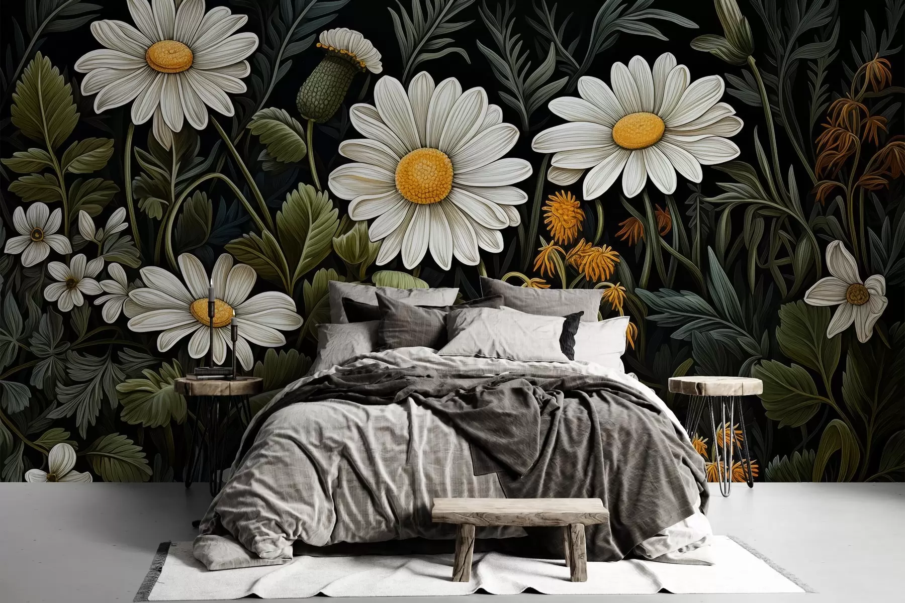 zidne murale Oslikani vrt tratinčica w02980