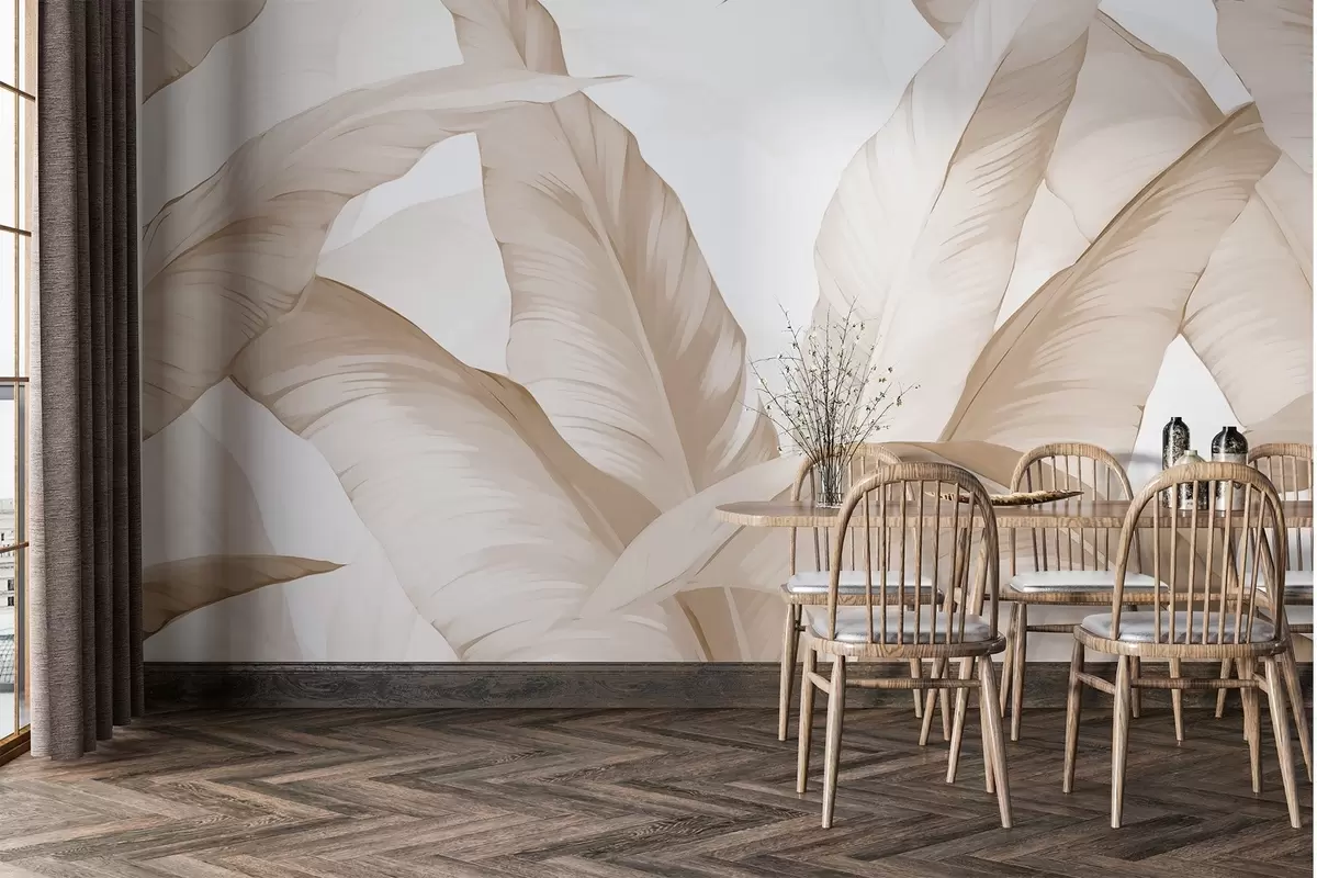 zidne murale Listovi banane w02999v2