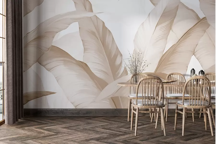 zidne murale Listovi banane w02999v2