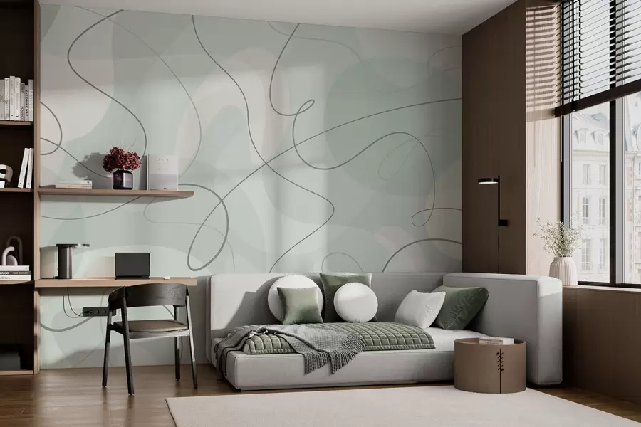 zidne murale Trend apstraktnih linija i oblika w03059v3