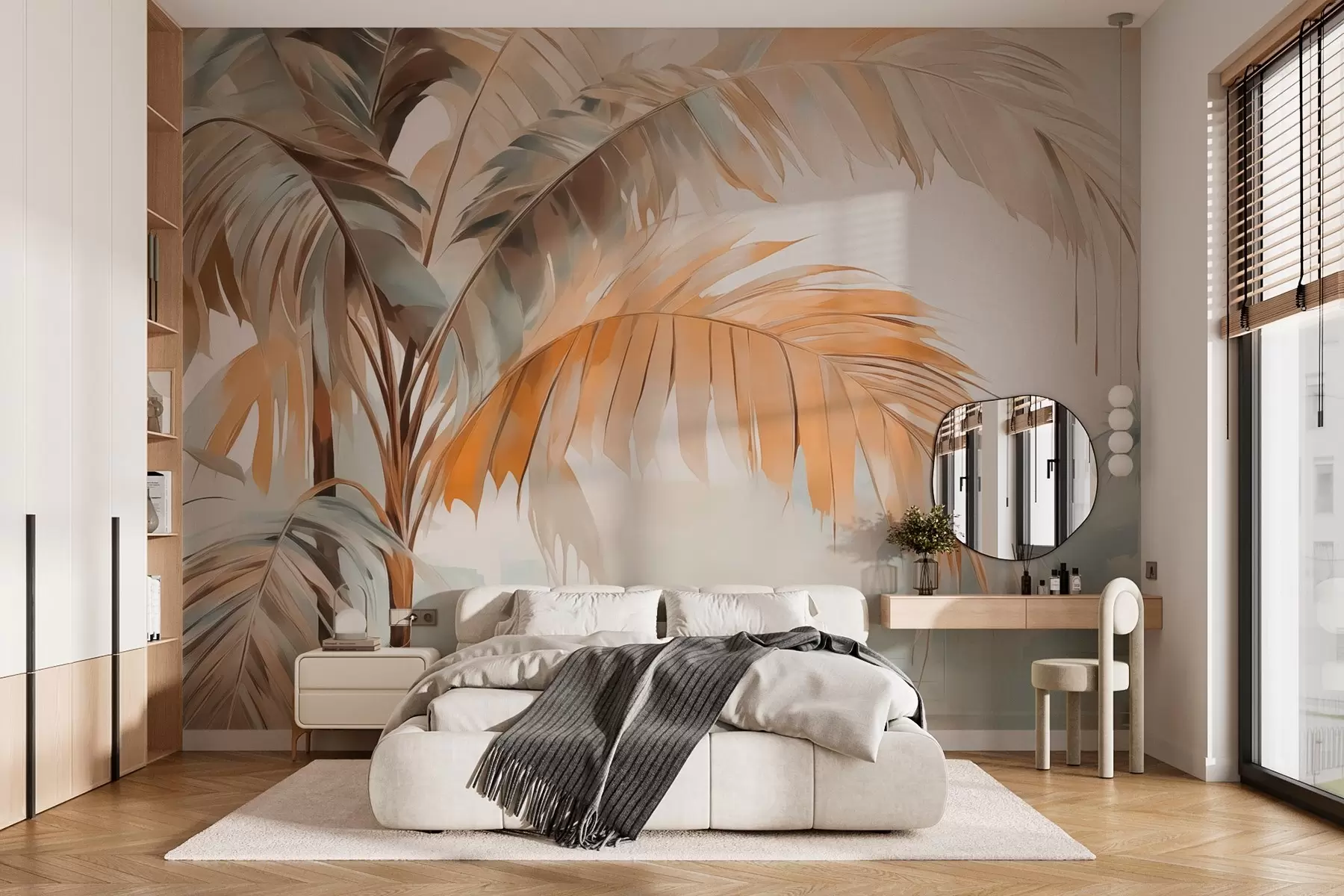 zidne murale Apstraktna palma w03181