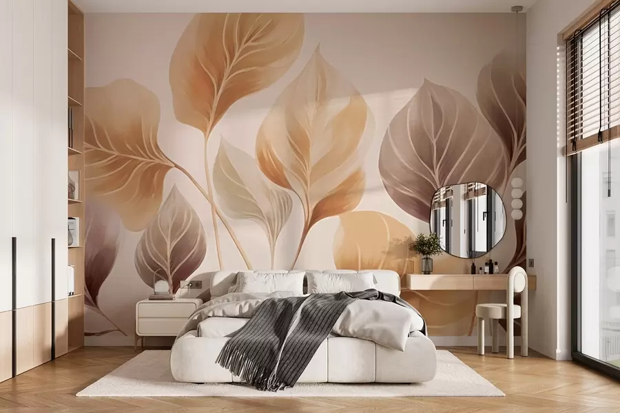 zidne murale Veliki listovi w03138