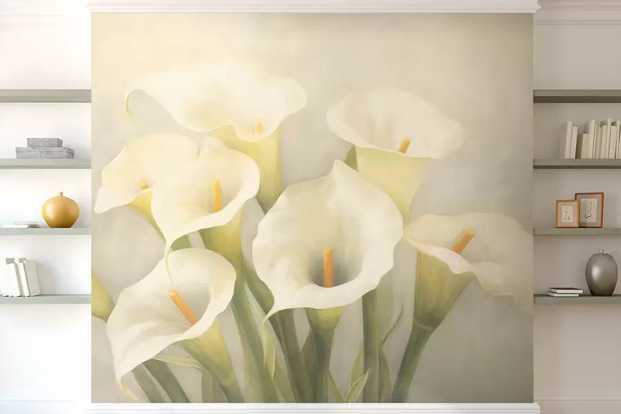 zidne murale Calla Flowers w03216