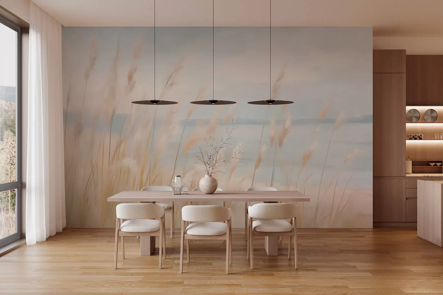 zidne murale Biljke Pampasa w03231