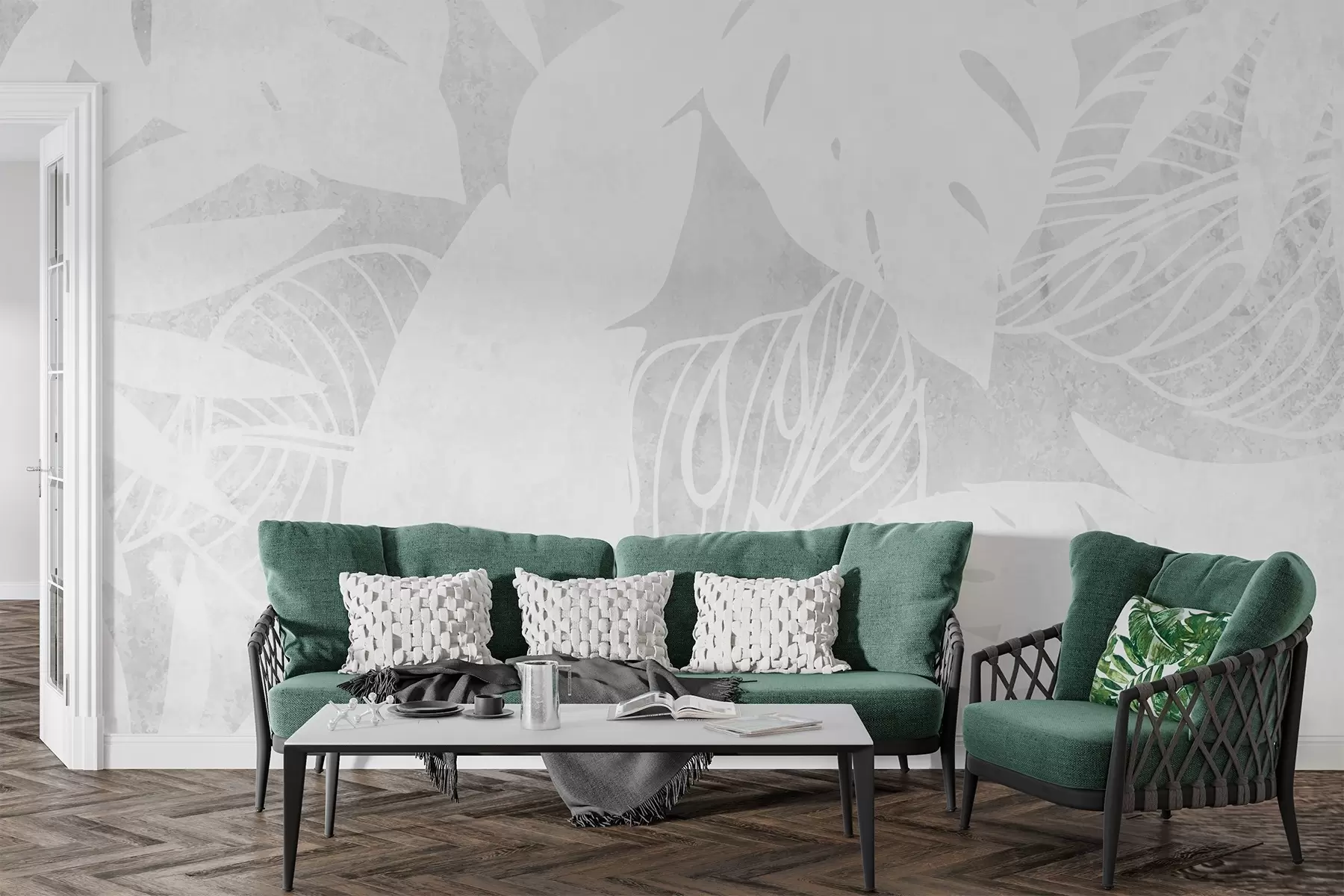 zidne murale Apstraktni cvjetni uzorak w03270