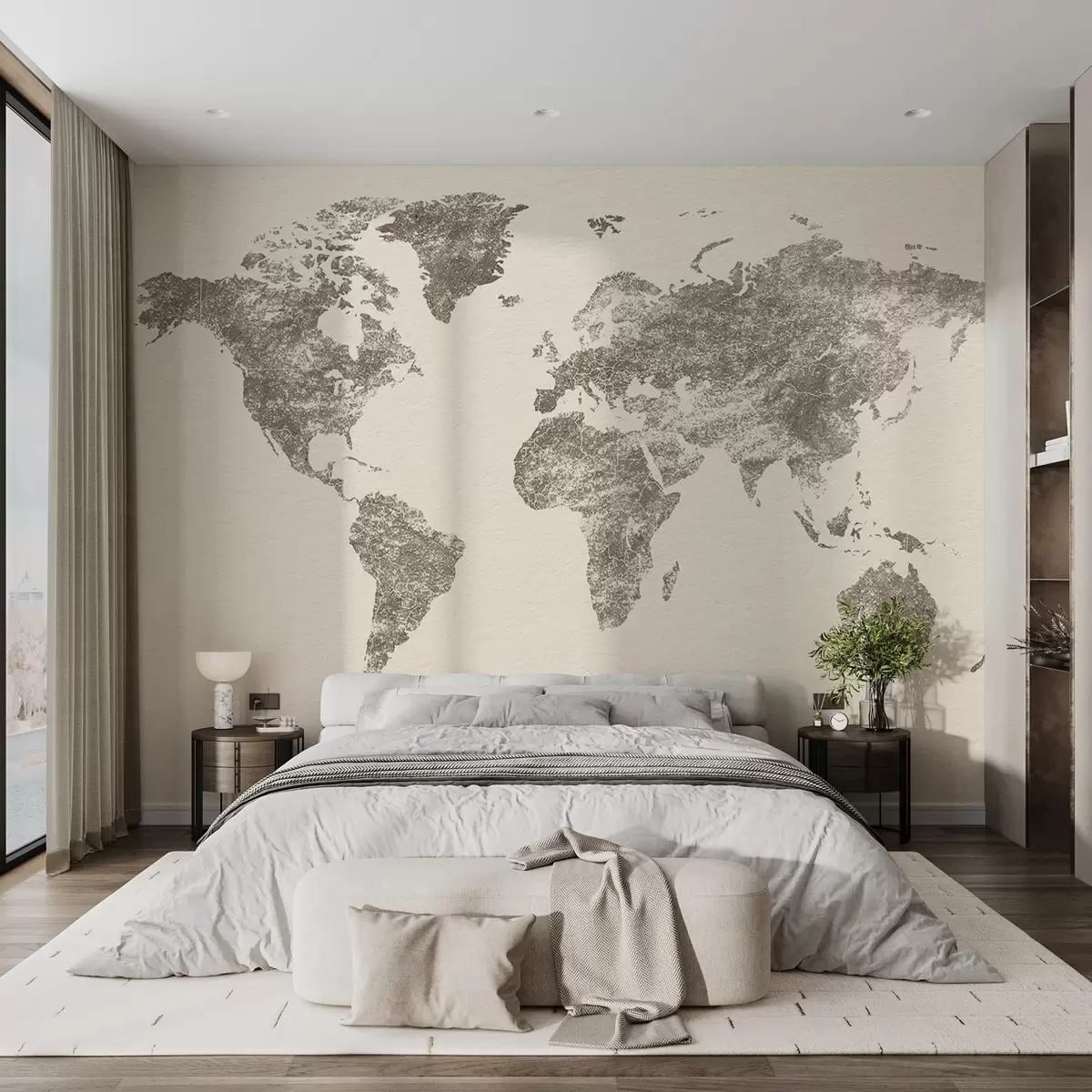 zidne murale Karta svijeta teksture w03312v2
