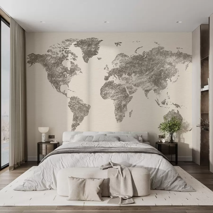 zidne murale Karta svijeta teksture w03312v2