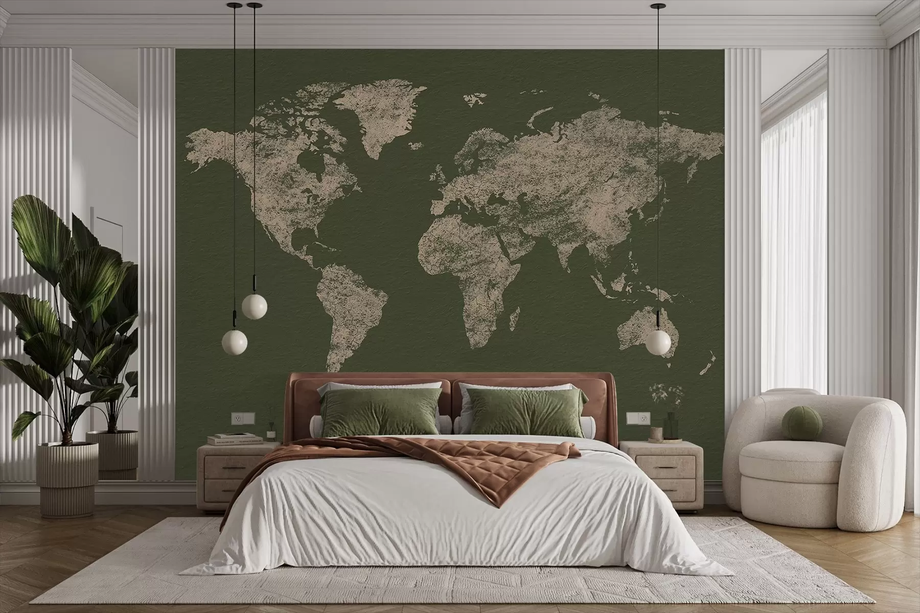 zidne murale Karta svijeta teksture w03312v4