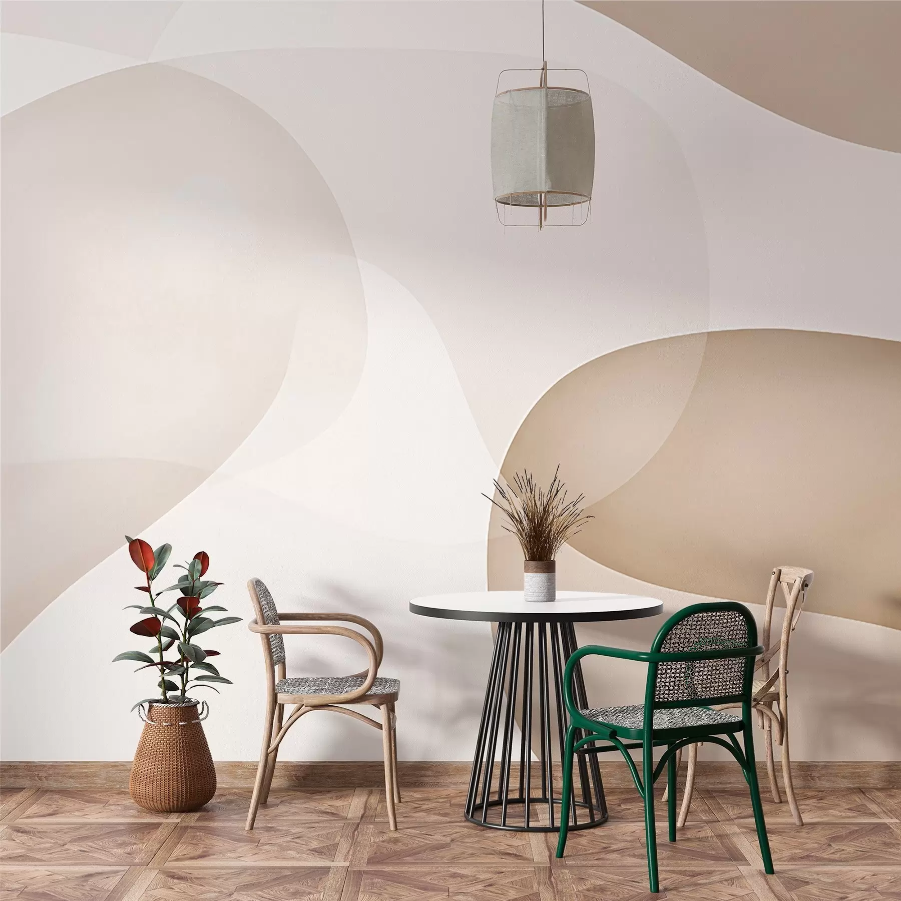 zidne murale Apstraktne planinske siluete w03366