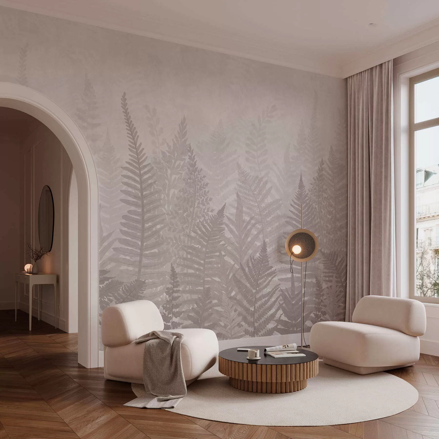 zidne murale Trend biljaka paprati w03402v2