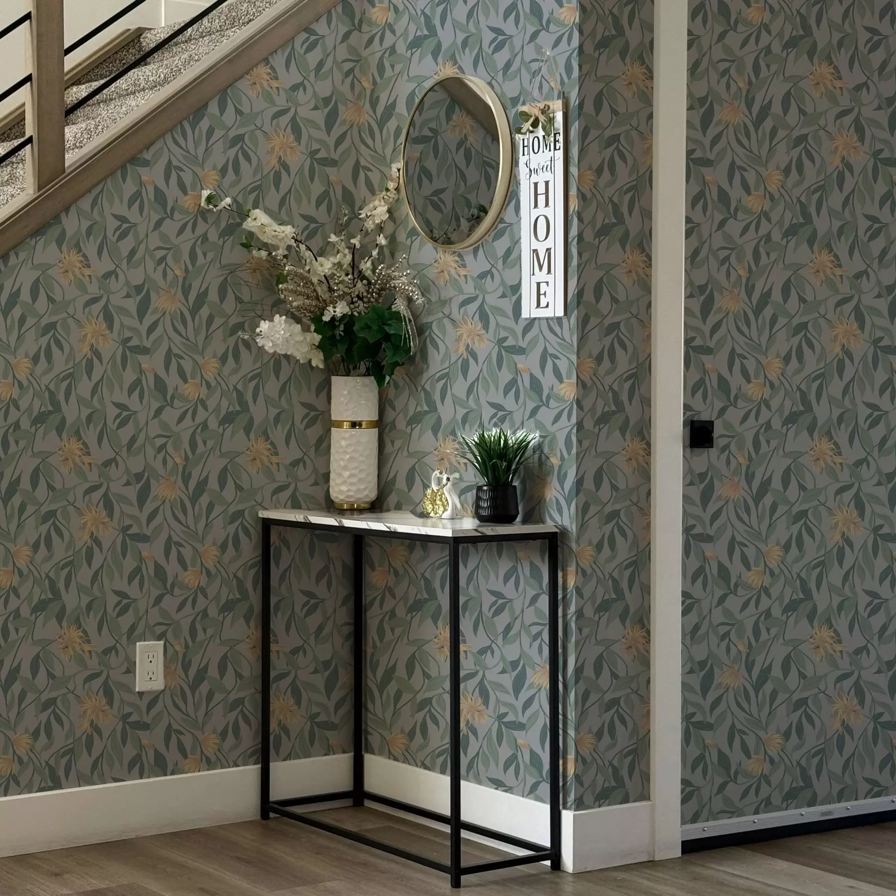 zidne murale Viseće grane sa žutim cvjetovima a00052