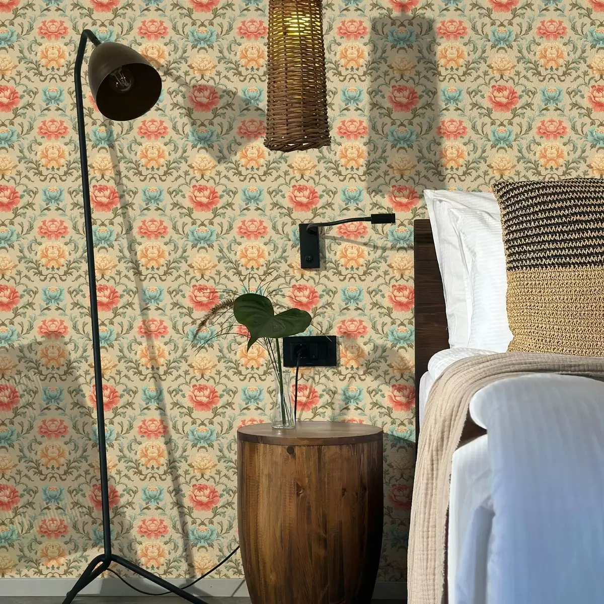 Pozadina Kompozicija sa šarenim cvijećem a00076