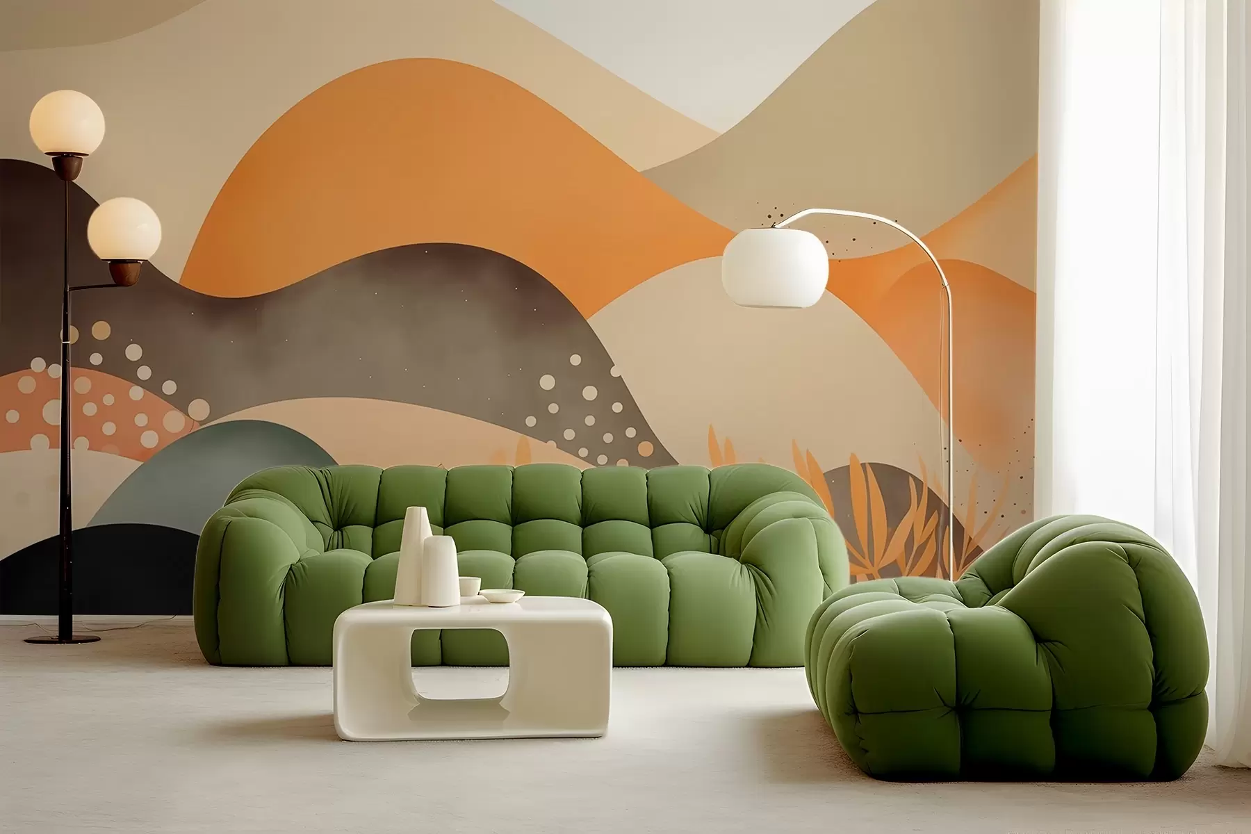 zidne murale Apstraktni pejzaž w03425