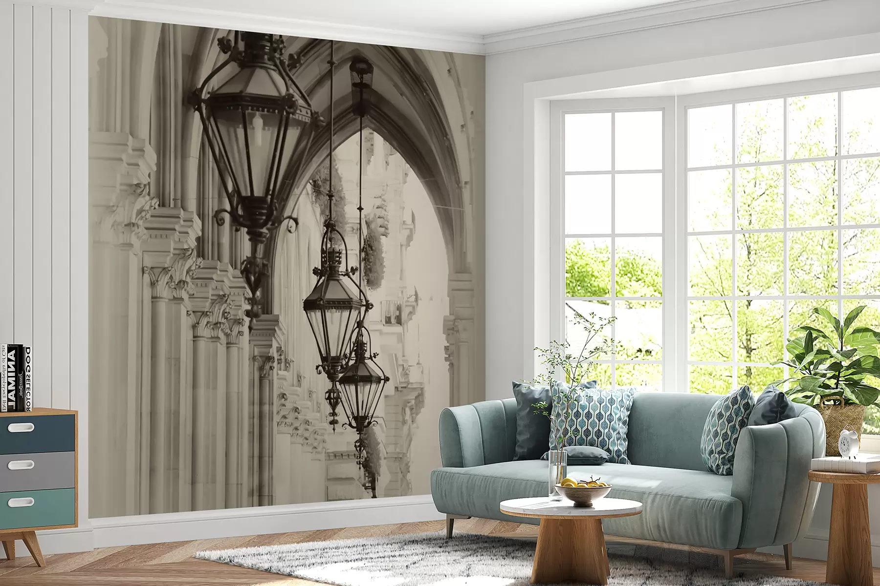 zidne murale Ulična rasvjeta, lampa i art u57433