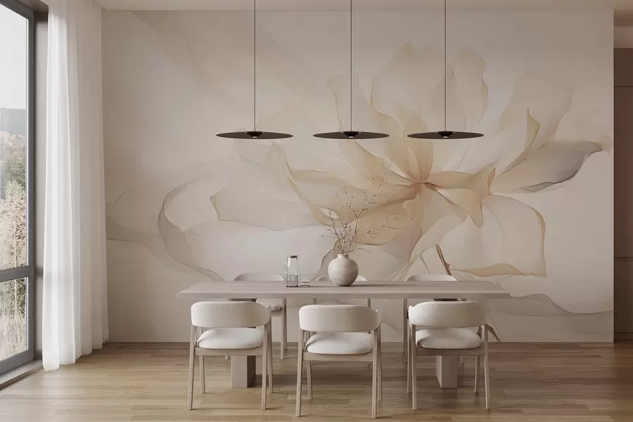 zidne murale Trendi cvijet u pastelnim bojama w03605