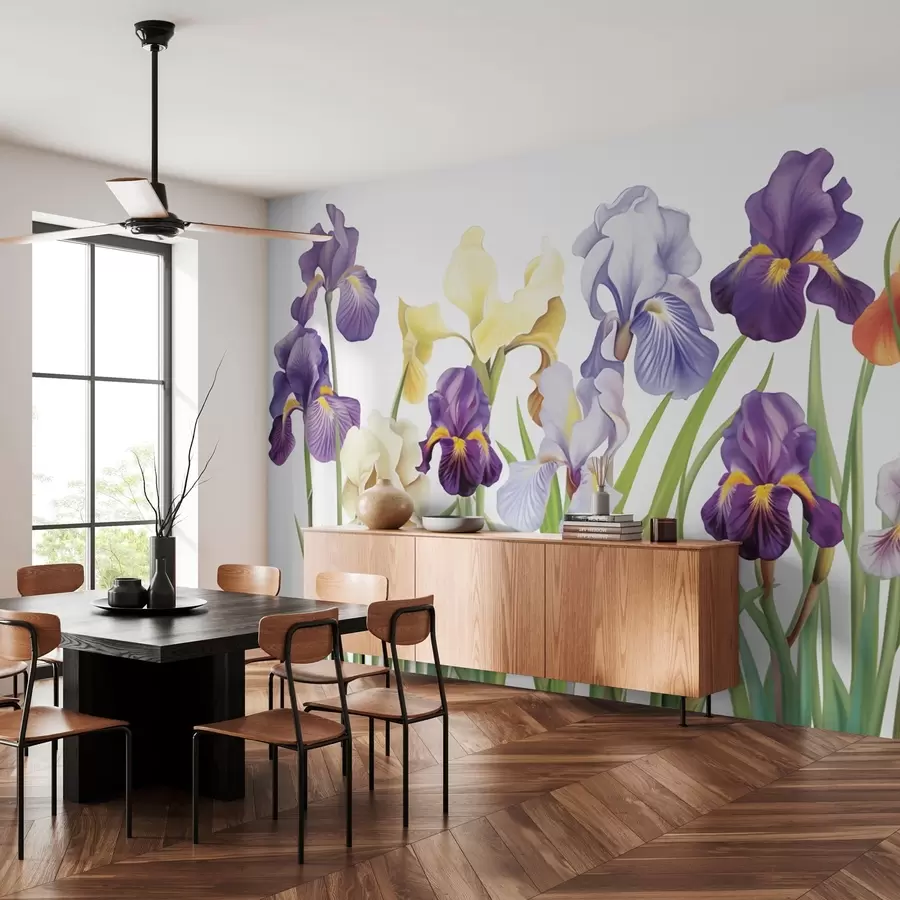 zidne murale Cvjetovi perunike w03641