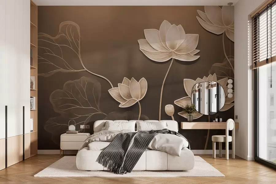 zidne murale Lotosi w03591