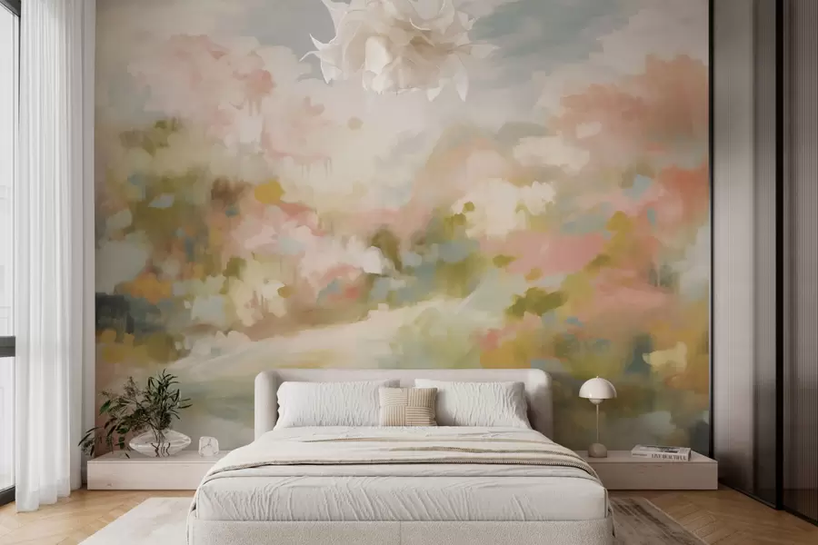 zidne murale Apstraktna proljetna šuma w03707