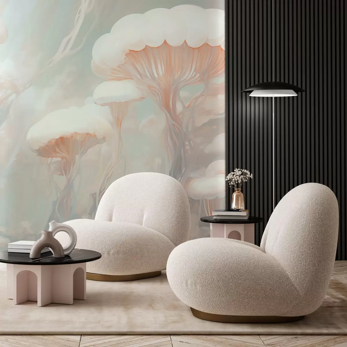 zidne murale Apstraktna meduza w03773