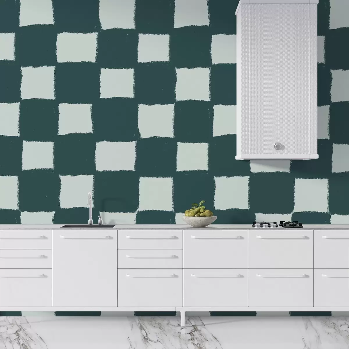 zidne murale Kvadrati, mreža, geometrijski uzorak w03789v2