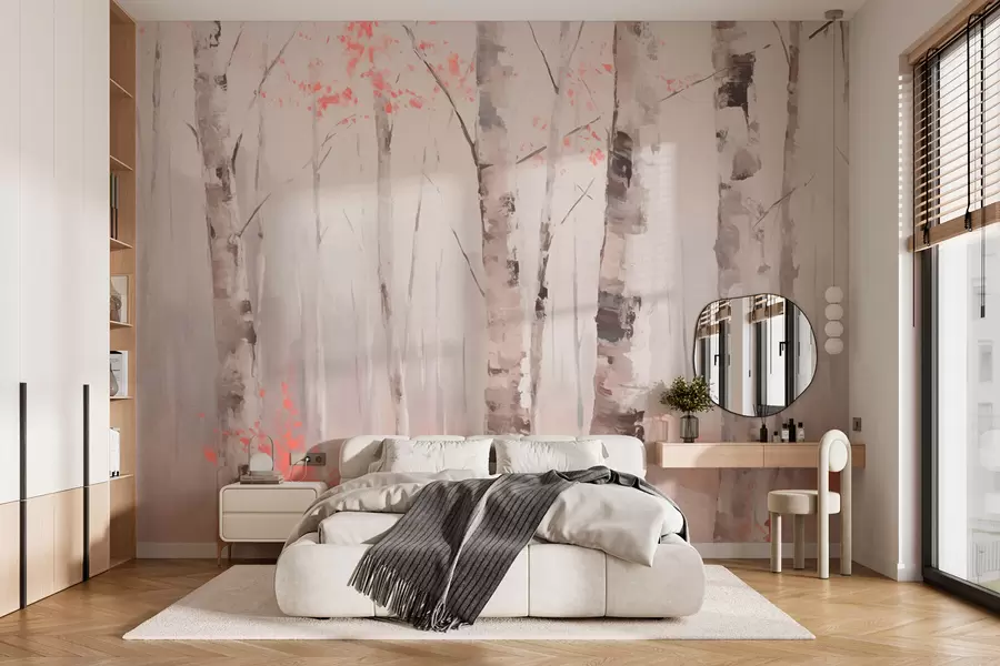 zidne murale Brezova šuma w03746