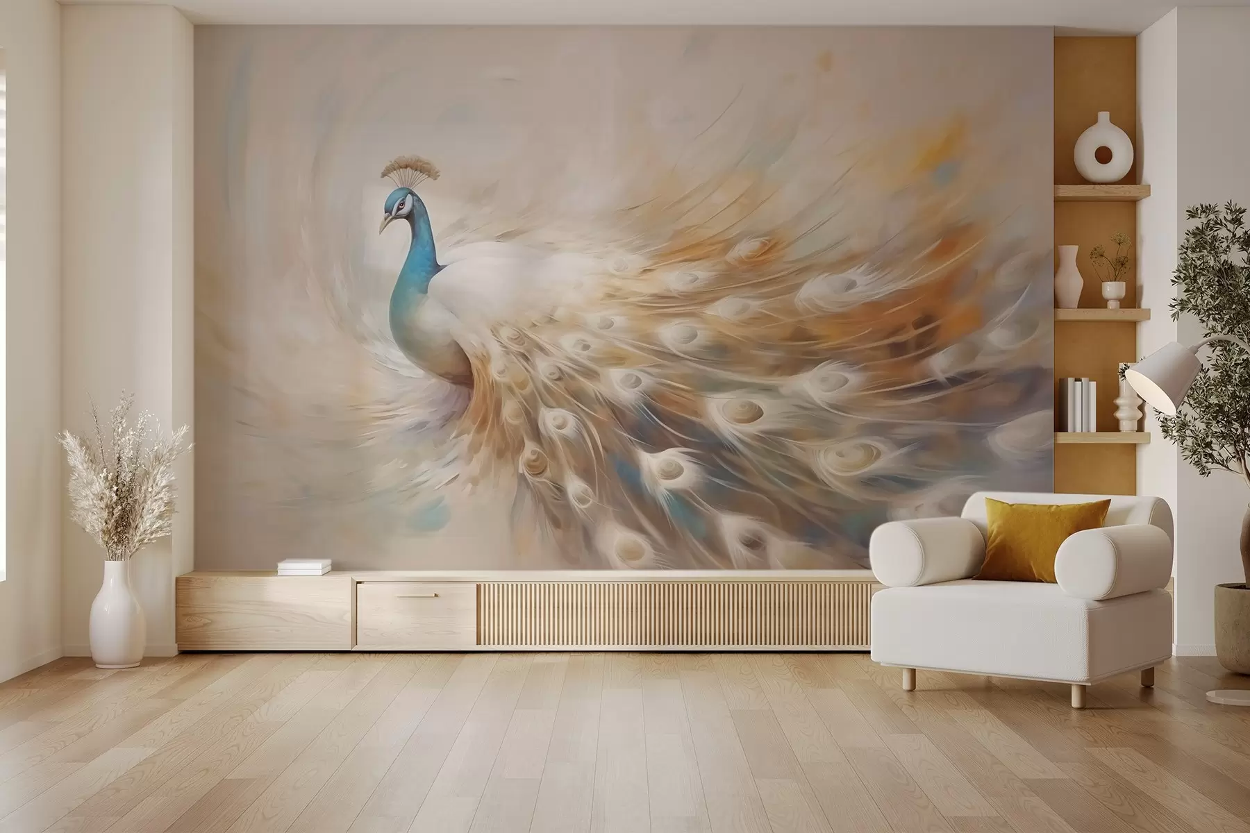 zidne murale Paun w03850