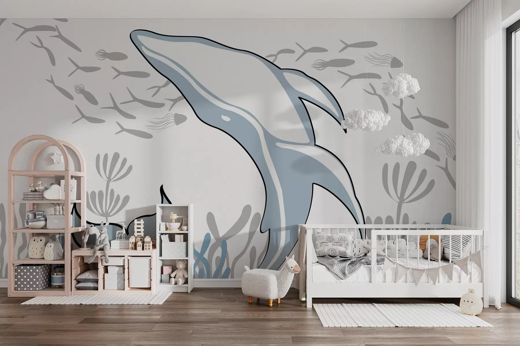 zidne murale Kit među ribama i algama w03853v1