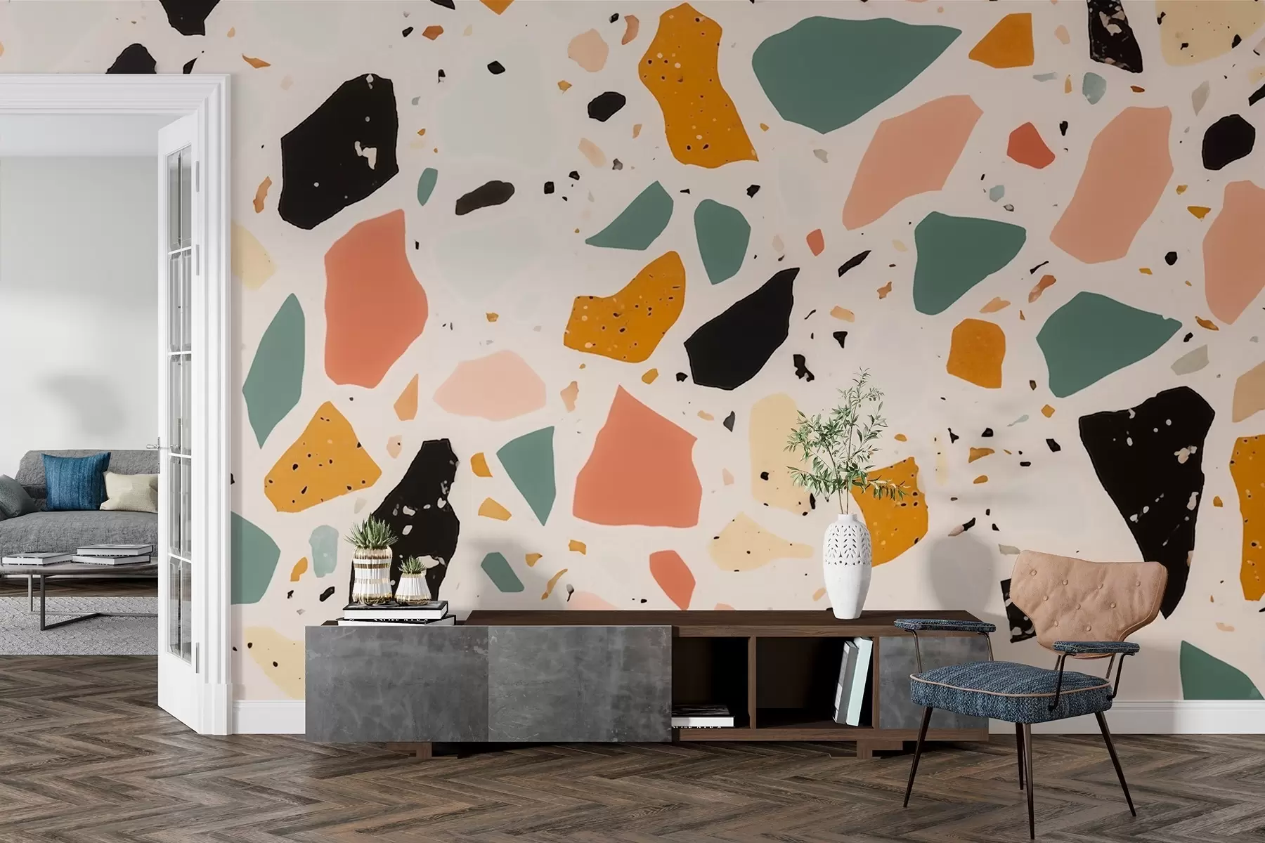 zidne murale Terrazzo w03836