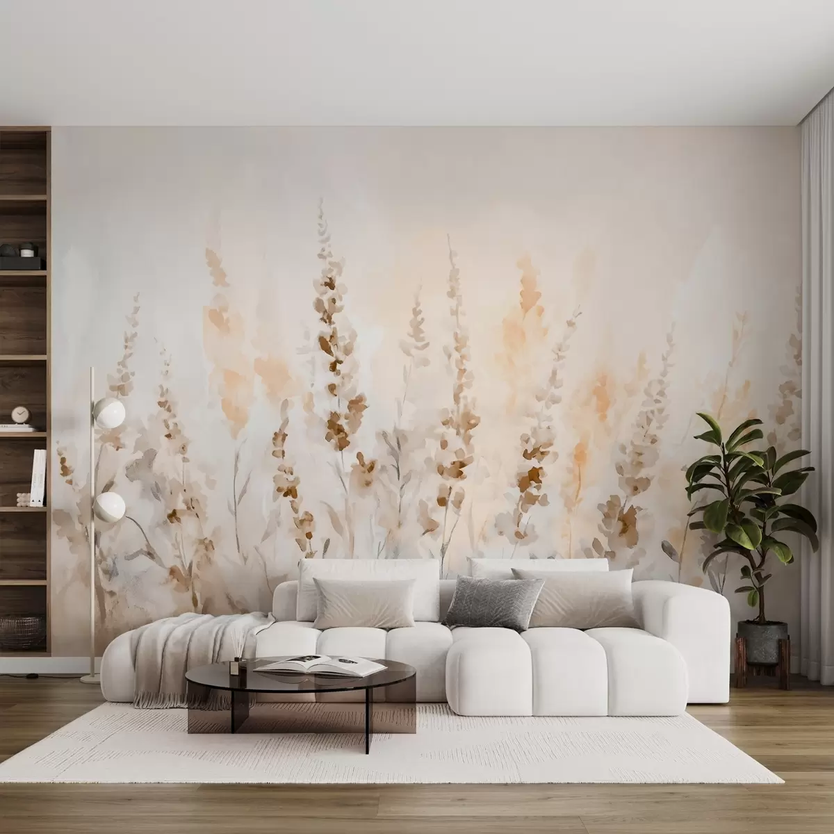 zidne murale Vintage polje lavande w09069v2