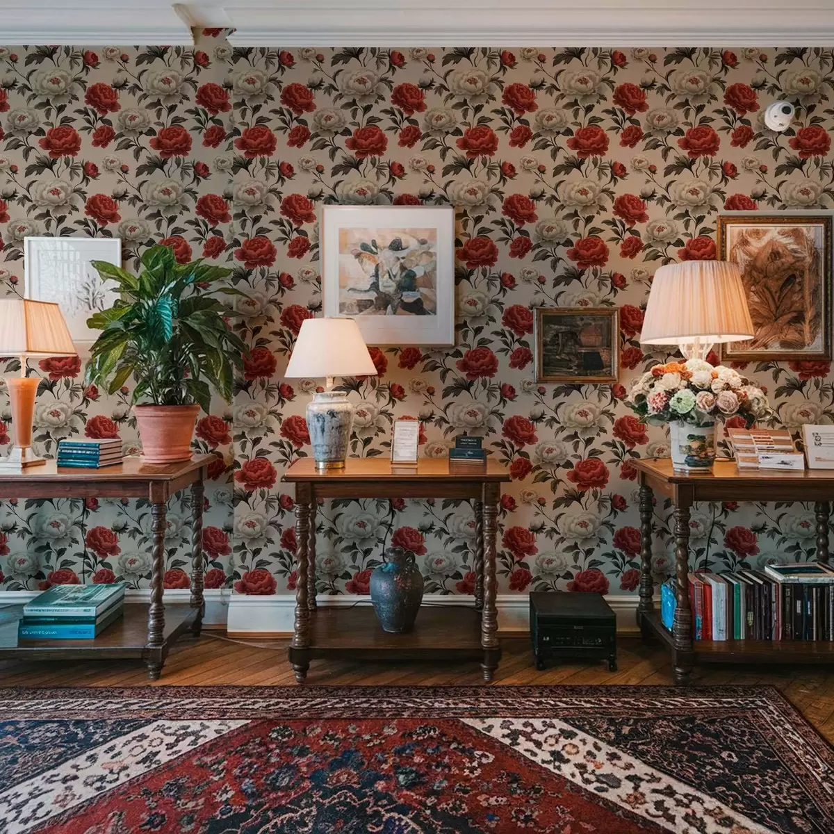 Pozadina Božuri u retro stilu na bež pozadini a00107