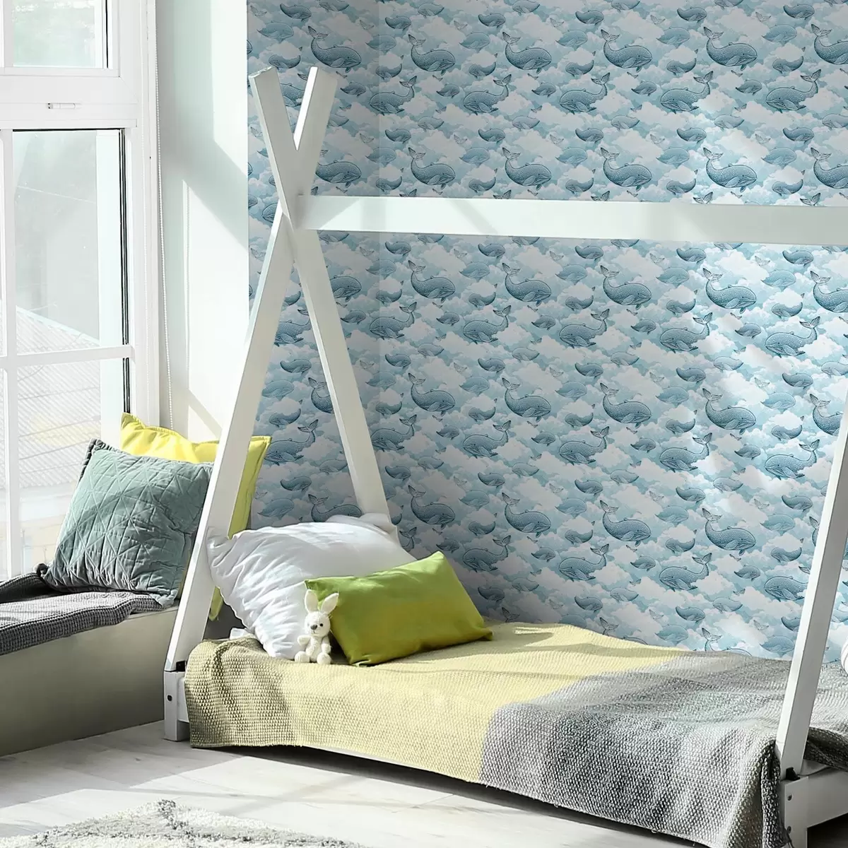 Pozadina Kitovi i oblaci a00123