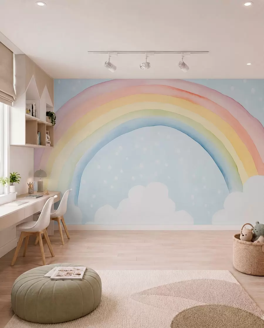 zidne murale Duga u oblacima w03924