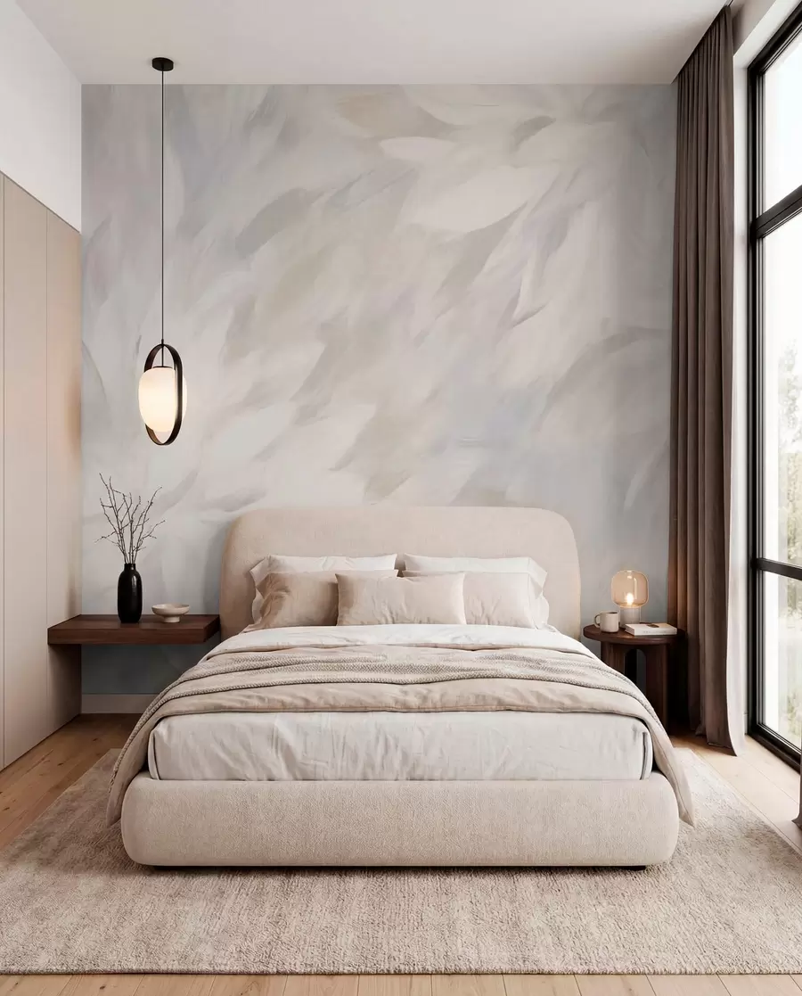 zidne murale Naslikane latice u sedefu w03986