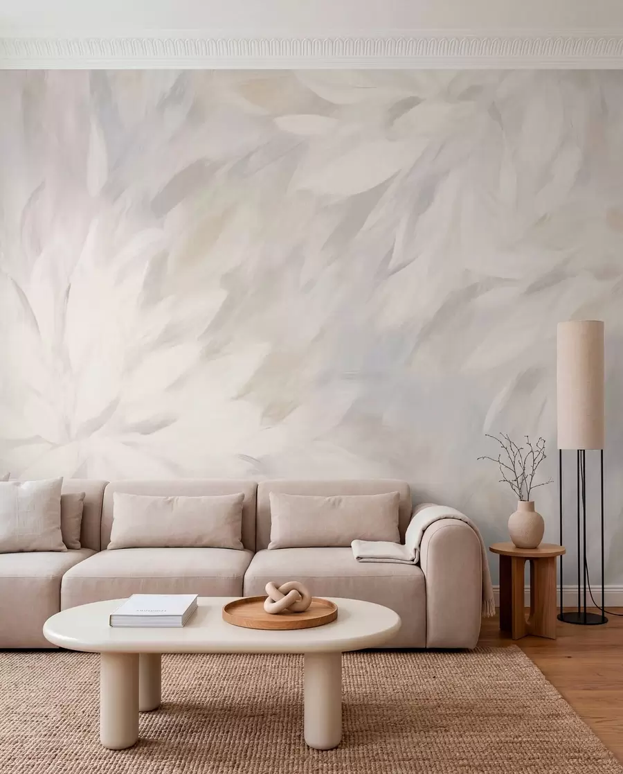 zidne murale Cvijeće u stilu mekih poteza w03986