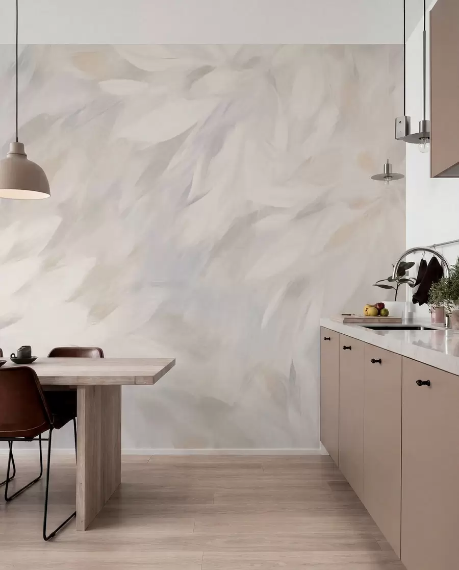 zidne murale Cvijeće u stilu mekih poteza w03986