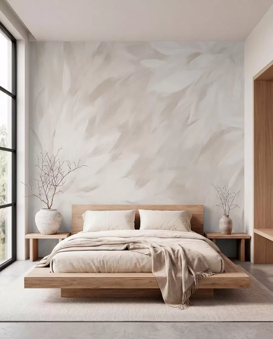 zidne murale Naslikane latice u bjelokosti w03986v2
