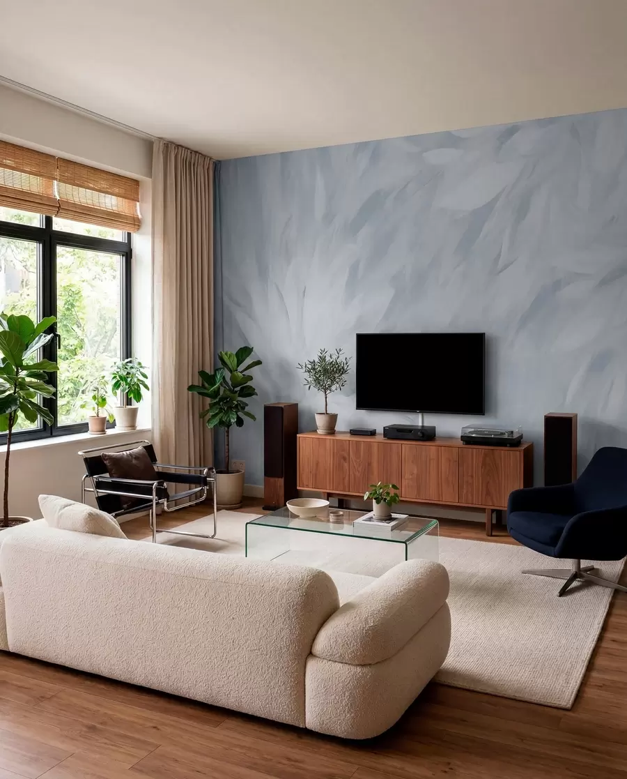 zidne murale Cvijeće u stilu mekih poteza w03986v3