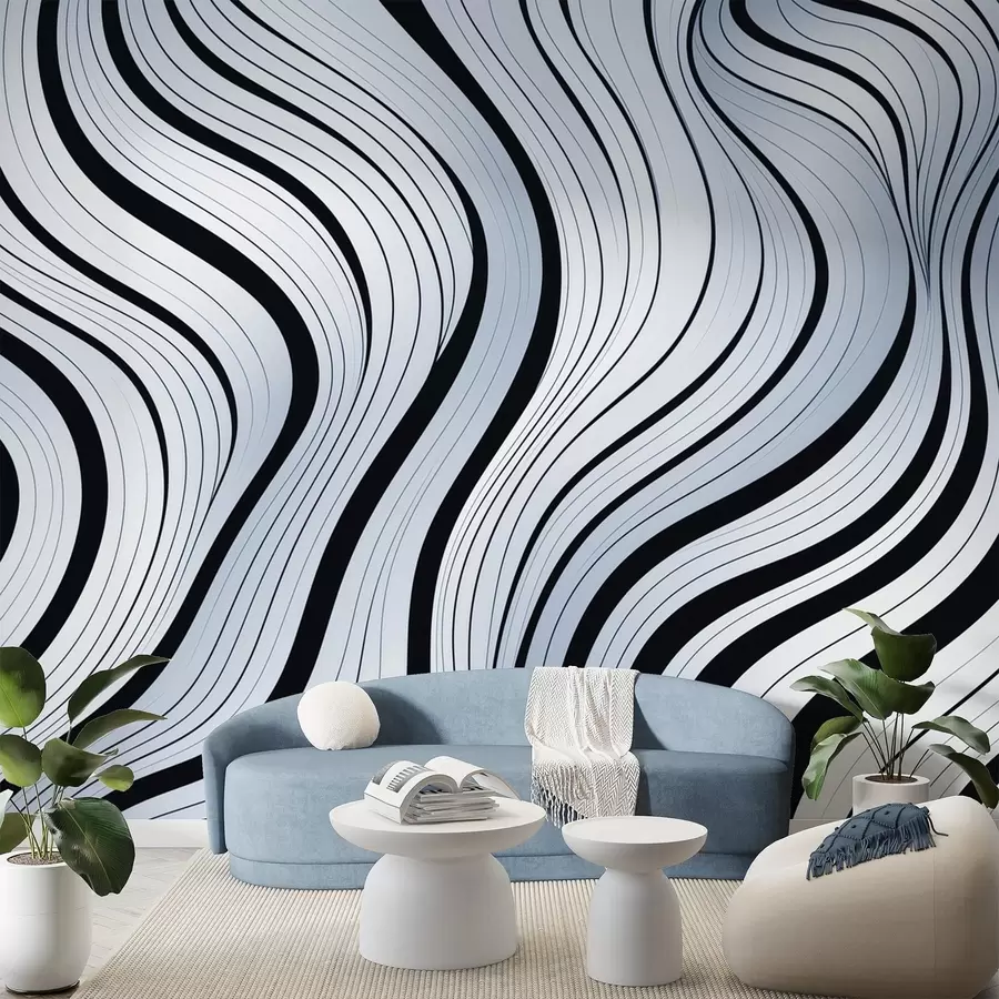 zidne murale Apstraktni valovi w04022v1