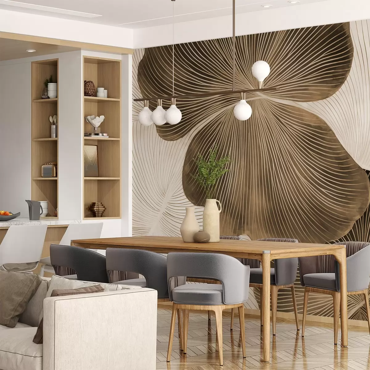 zidne murale Glatki uzorci w04042v1