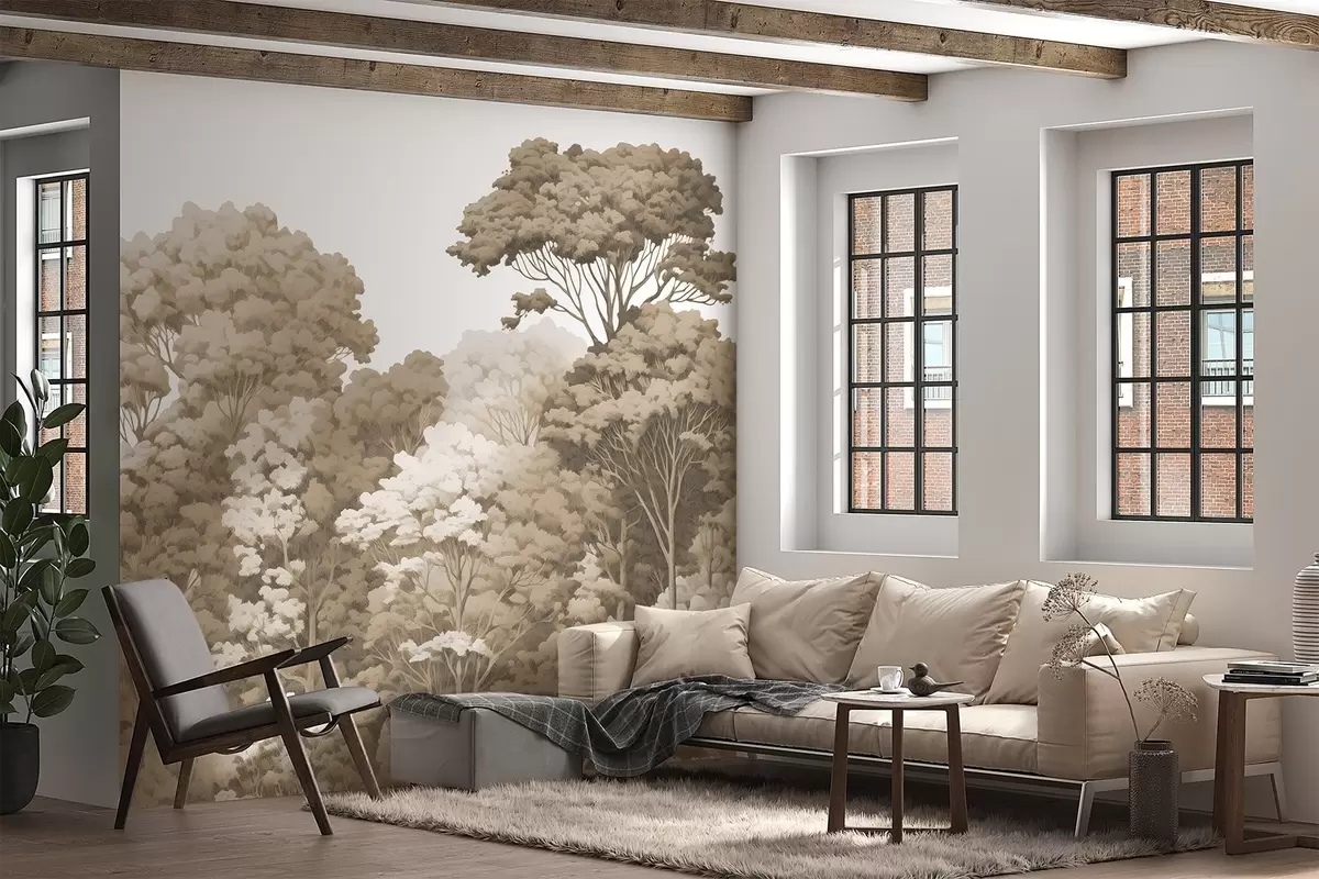 zidne murale Šumske krune w04044v1