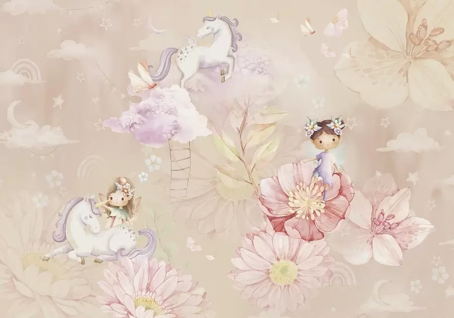 zidne murale Vile, vile i jednorog w04051