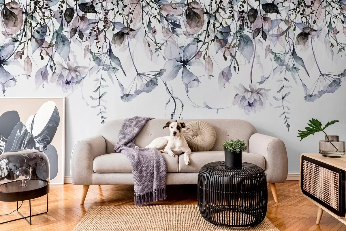 zidne murale Razbacano cvijeće w09170v1