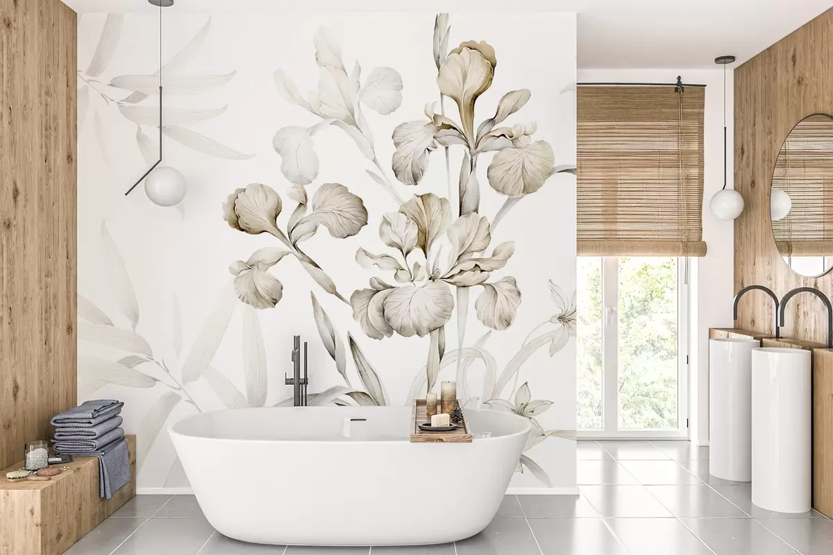 zidne murale Šarenice, nijanse bež w03955v2