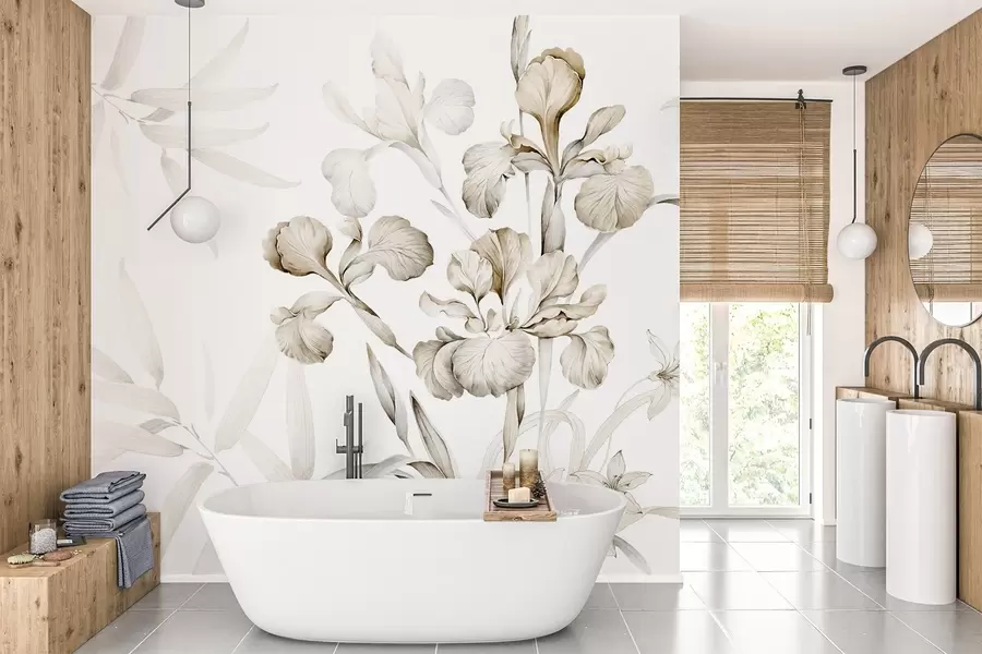 zidne murale Šarenice, nijanse bež w03955v2